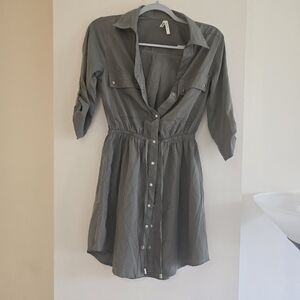 Live 4 Truth Gray Shirt Dress